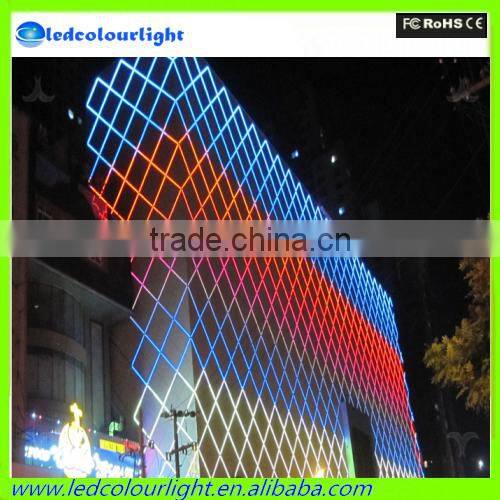 DC12V 16pixels building facade tube lighting LED digital tube madrix software