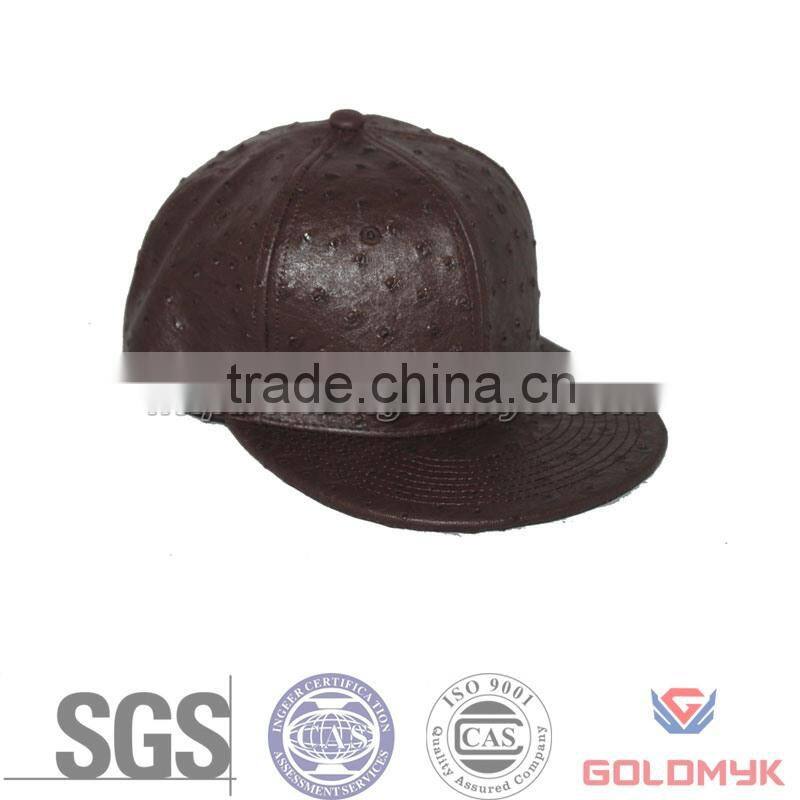Autumn snapback cap ,leather snapback cap , SGS ISO 9001 snapback cap