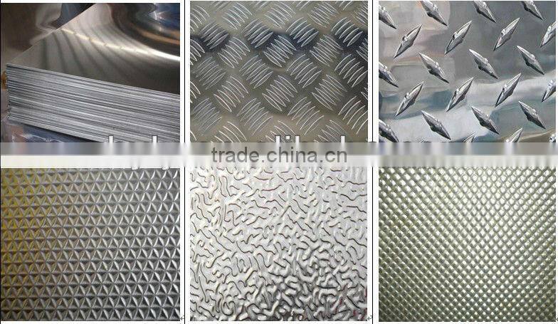 1.0-8.0mm five bars pattern aluminum sheet 3003