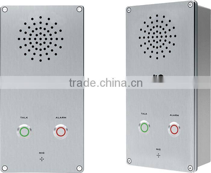 Luxury POE Power Supply Two-button Alarm 2 wire intercom