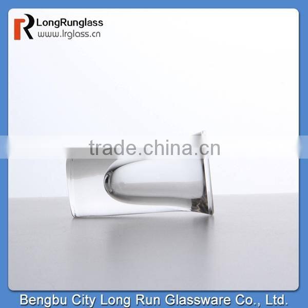 LongRun 0.7oz heavy base new design crystal whisky shot glass,wholesale