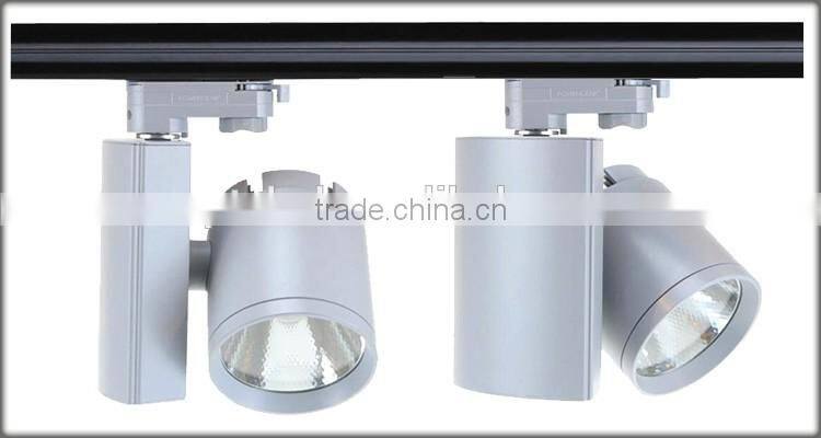 White 30w LED track light with citizen COB LED for clothing lighting