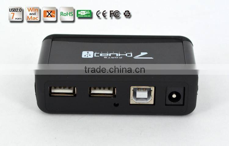 Portable usb2.0 7 por hub, 480MBPS 7 port usb 2.0 hub from usb por hub suppliers, good for gifts