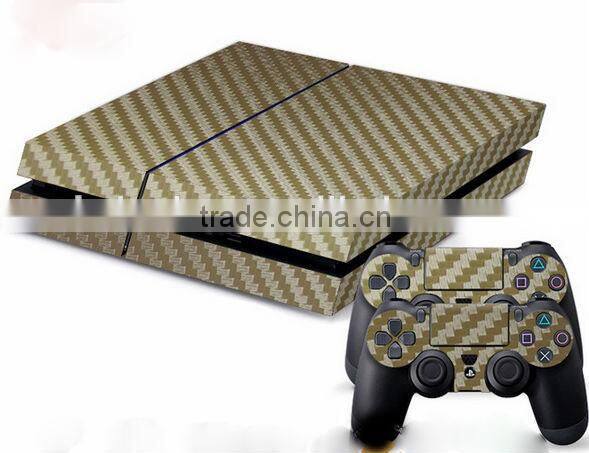 carbon fiber skin sticker for video games ps4 console and controller