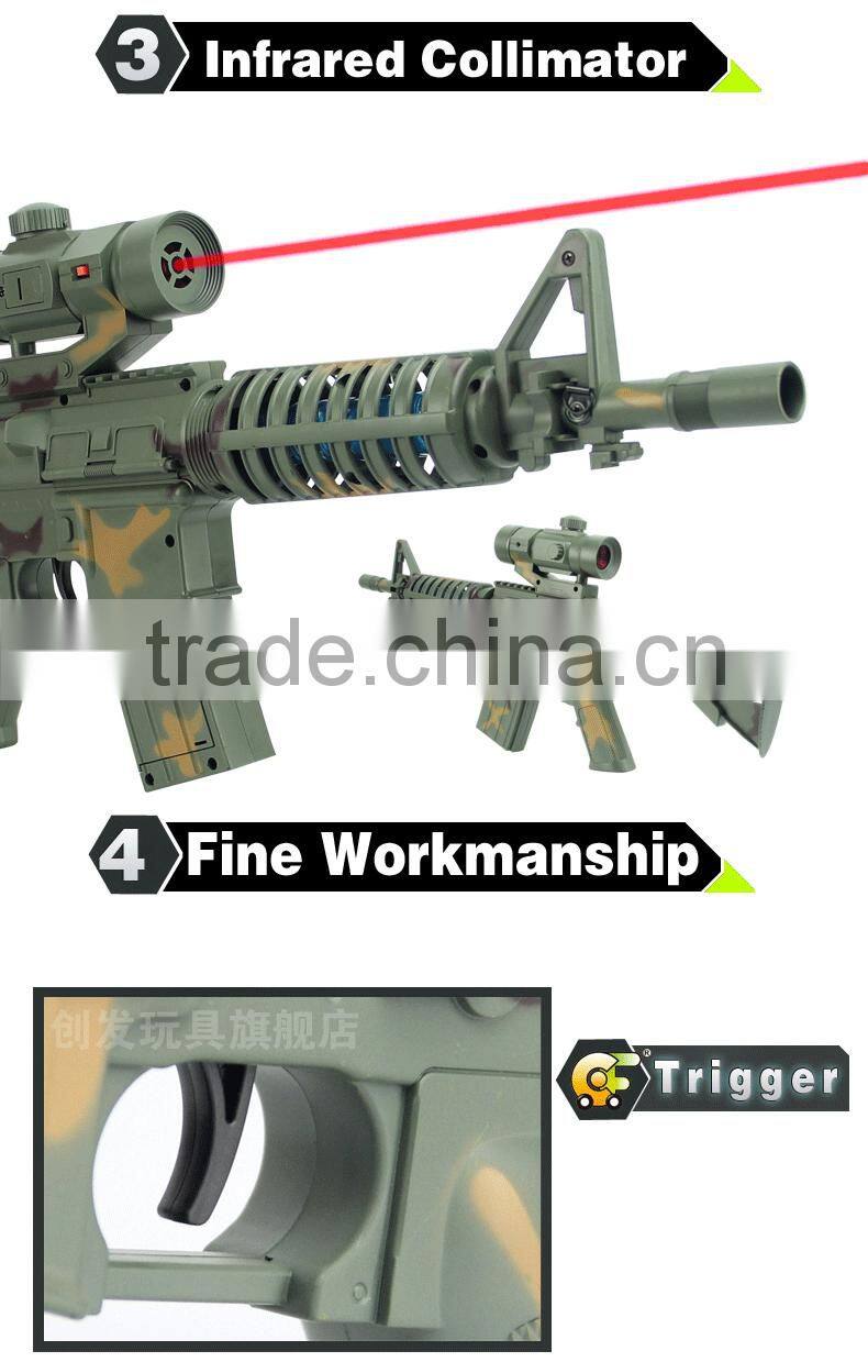 AK-3399B Chico de juguetes-Electric laser gun, plastic infrared gun toys for kid promotion gift