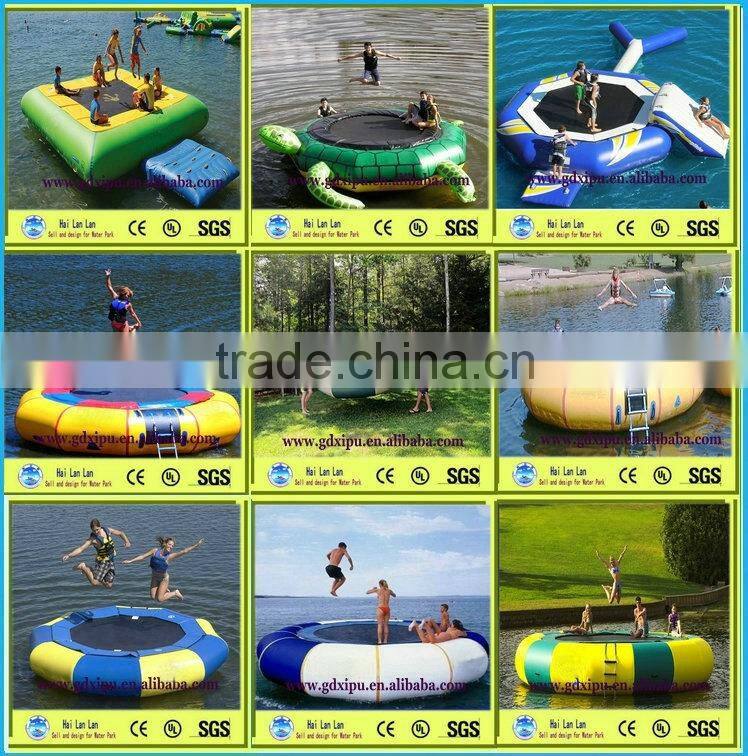 2015 Hot Sale Steel Frame Inflatable Water Trampoline for Kids