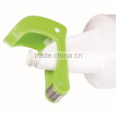 SINOGLASS trade assurance automatic open glass Oil and Vinegar dispenser Set vinegar bottle