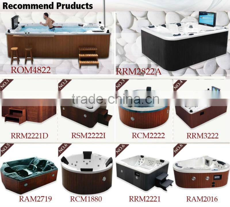 5 persons Luxury outdoor swimming hot Spa with TV