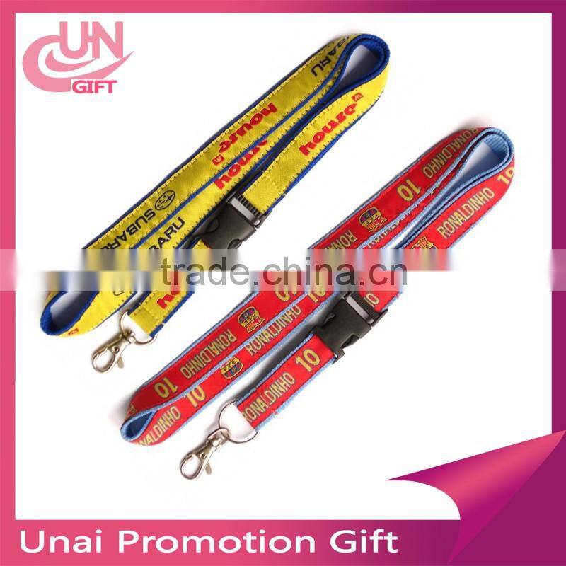Custom Cheap Jacquard weave lanyard NO MOQ