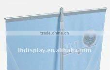 With two metal foot height is telescopic roll up banner