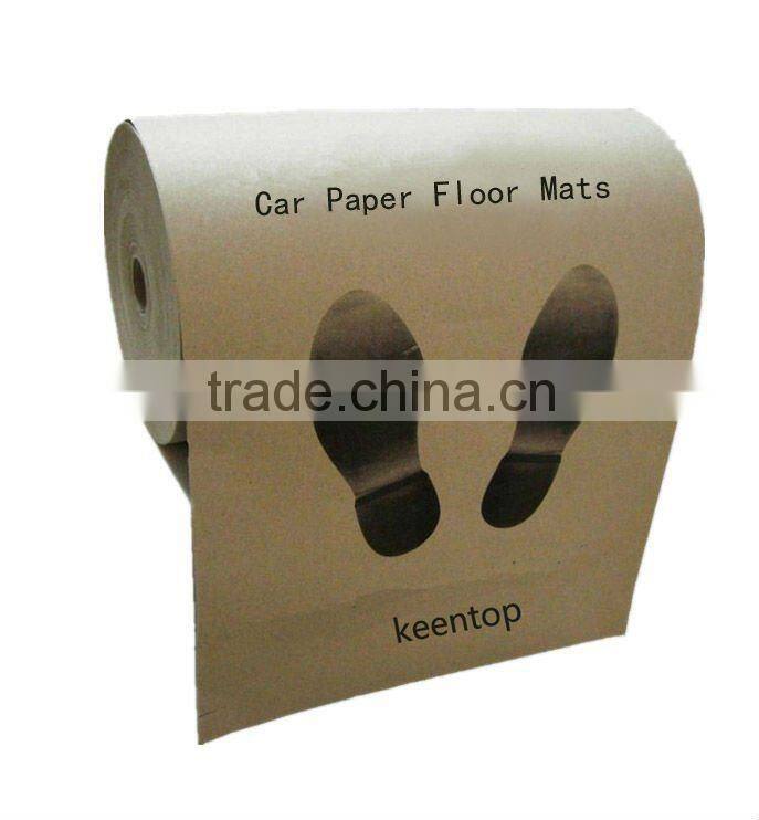 Disposable car floor paper mat