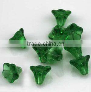 Glass Glass flower beads,necklace charms,coffe,10x10mm flower cone,findings for making jewelry