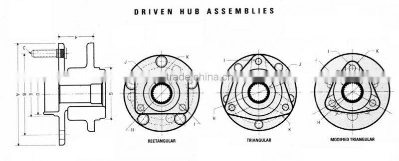 wheel hub unit for rear wheel (512008)
