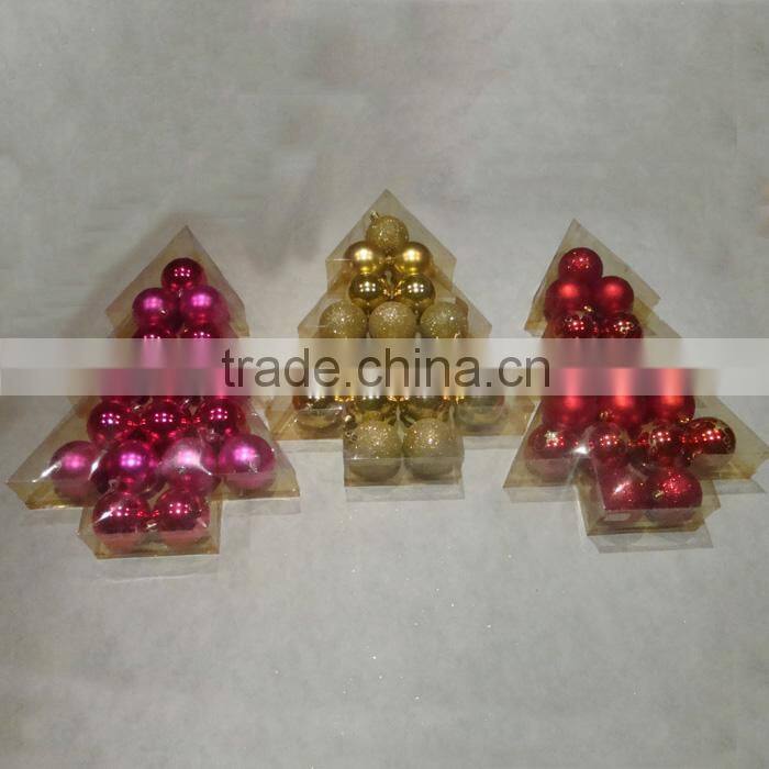 6cm Shinning Color Christmas Tree Ornaments
