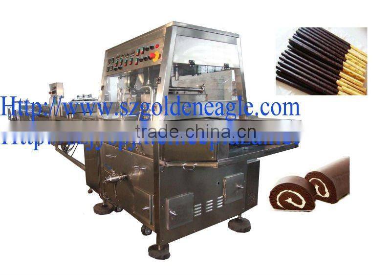 Automatic Chocolate Cake Donuts Enrobing Machine