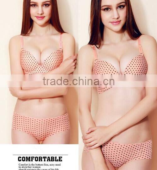 Hot selling 2015 sexy bra and panty new design under bar set