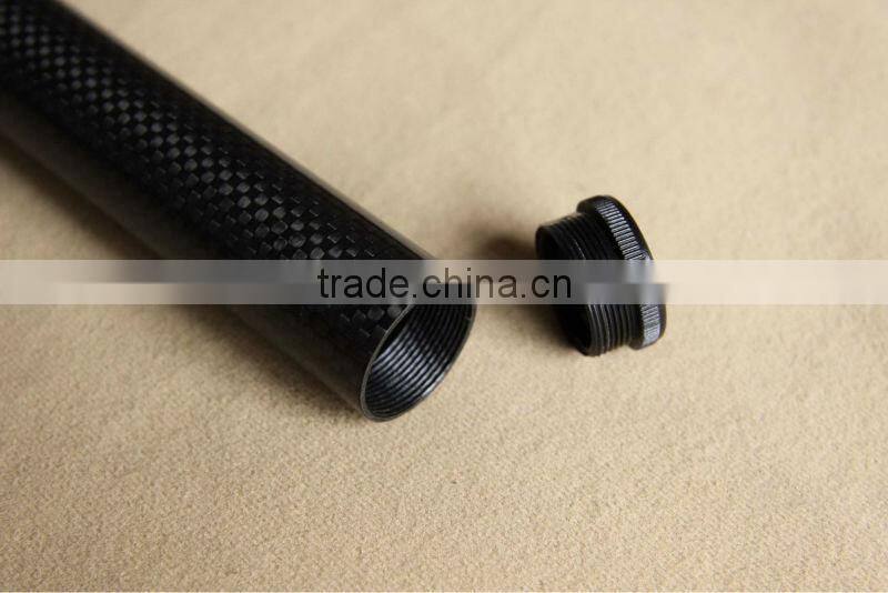 carbon fiber threaded tube