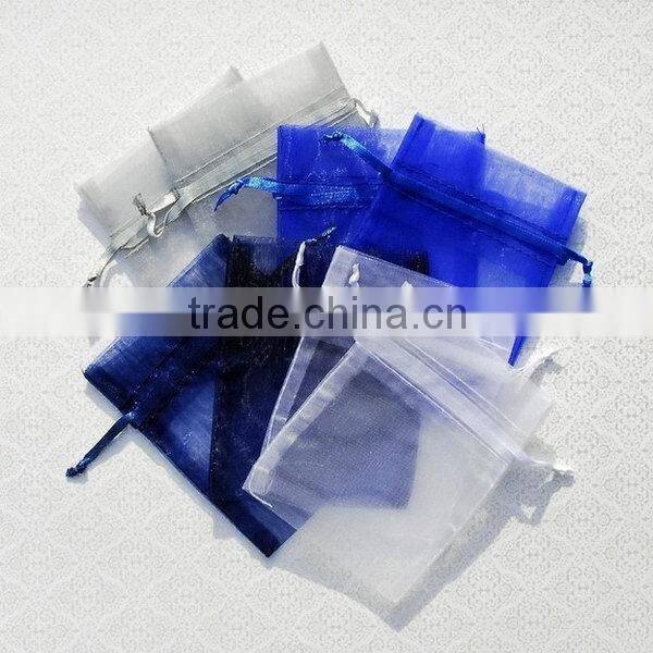 Customized best selling tissue organza draw string gift pouch