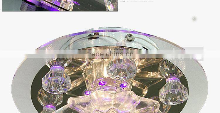 Romantic purple water lotus wall light