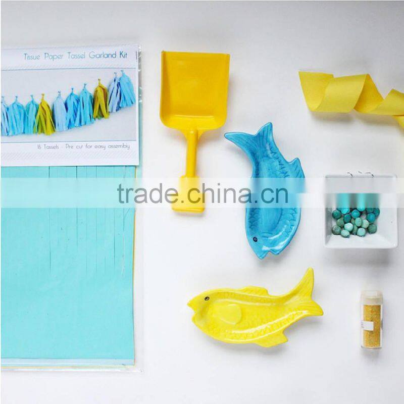 NEW Cinderella party decoration kit - 2 giant 36" balloons with tassels + 10 pom poms + tassel garland