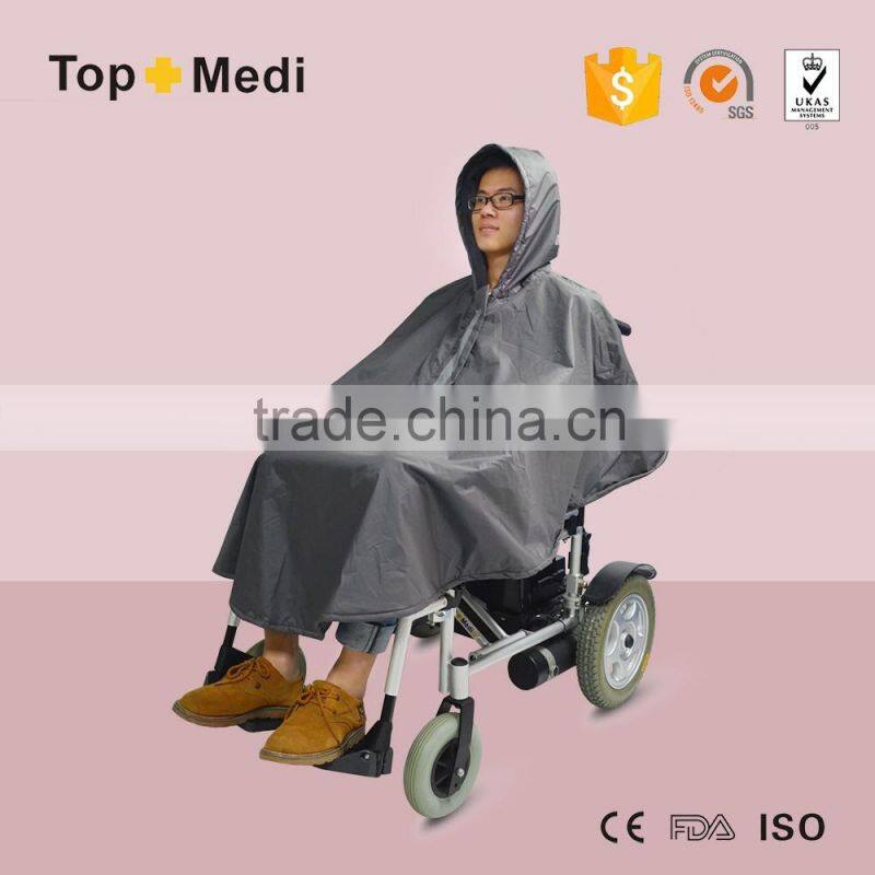 Scooter Accessories Waterproof Lined Tartan Disabled Wheelchair Poncho Raincoat