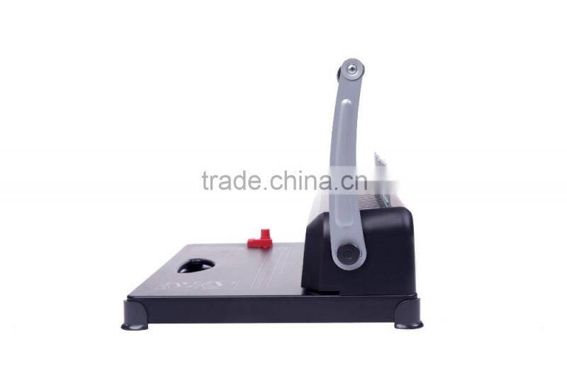 Manual paper hole making and binding machine
