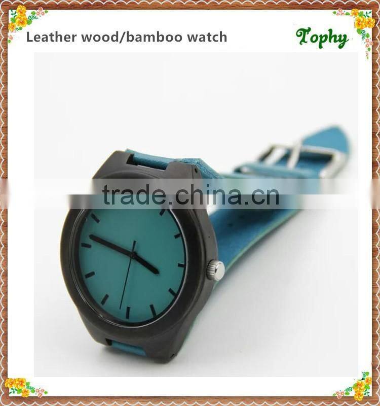 Manufacture customized handmad nature wood watch , Sandalwood wooden wrist watch