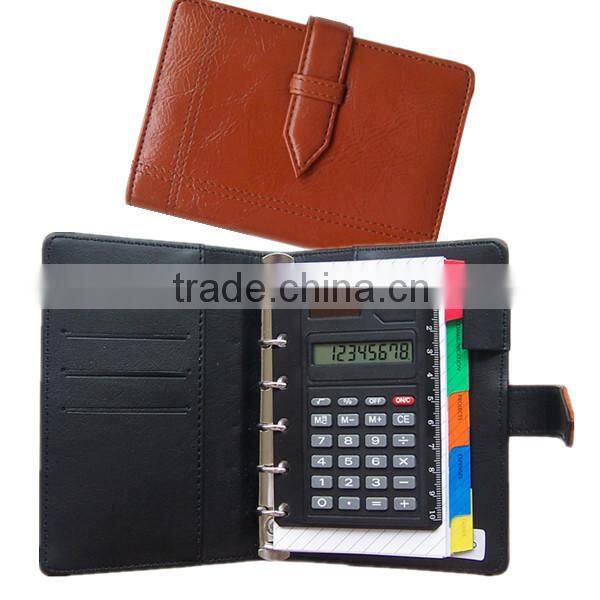 A5 ring binder leather organizer agenda