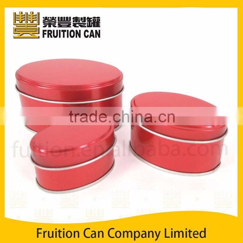 Small Mini Oval Packing Metal Tin Box use for cookie tin biscuit tin