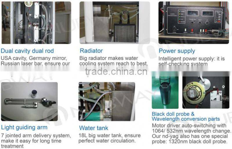 Nubway latest Ndyag laser tattoo removal machine / pigment removal / laser tattoo