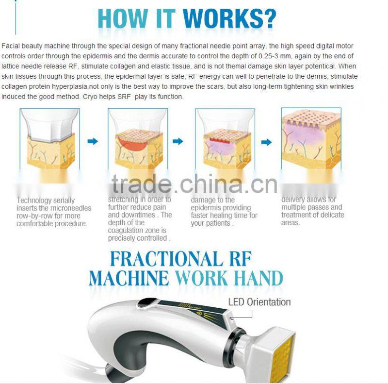 best rf skin tightening face lifting machine, fractional rf microneedle