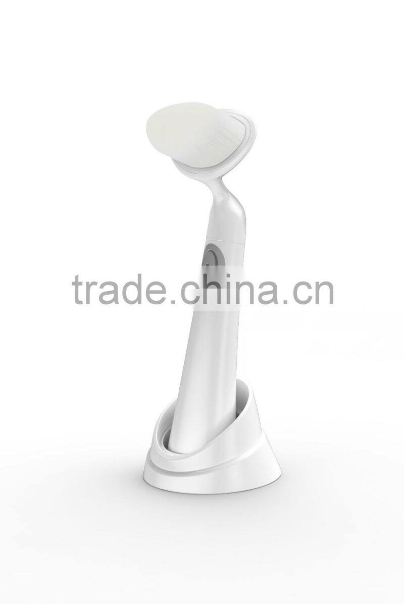 popular 2015 soft silica gel Skin Vibration Slimmer Face cleansing massager functional