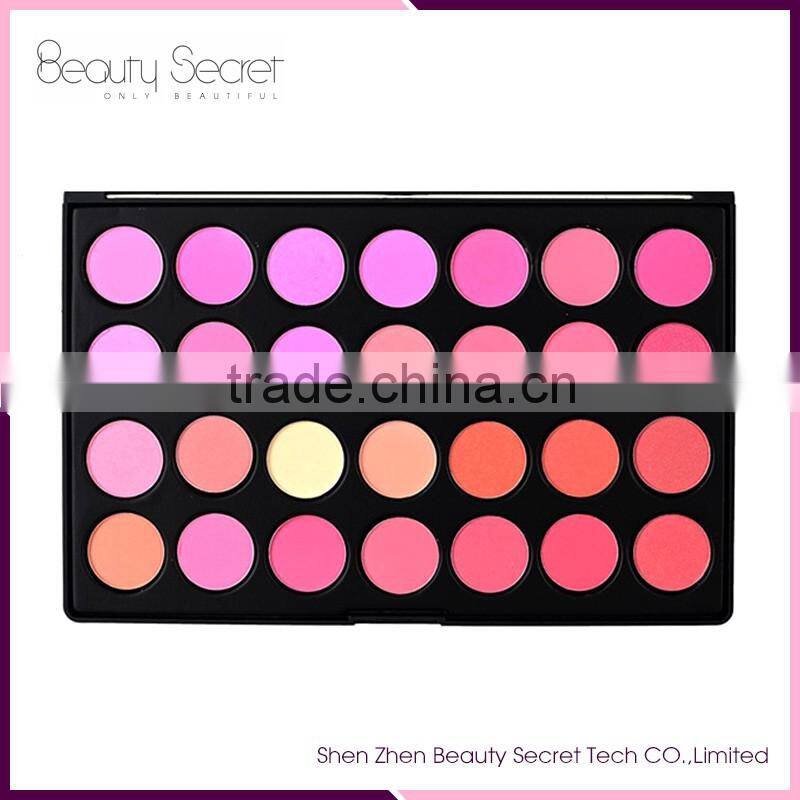 28 colors makeup foundation palette blusher palette with mirror