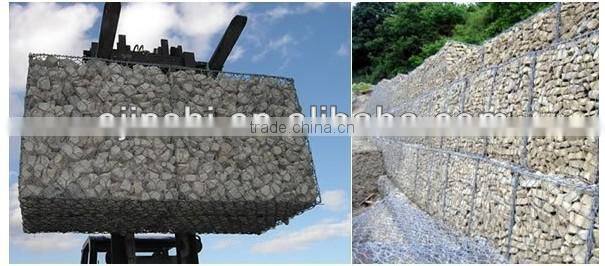 80*100 hexagonal galvanized gabion mesh for protecting river bank