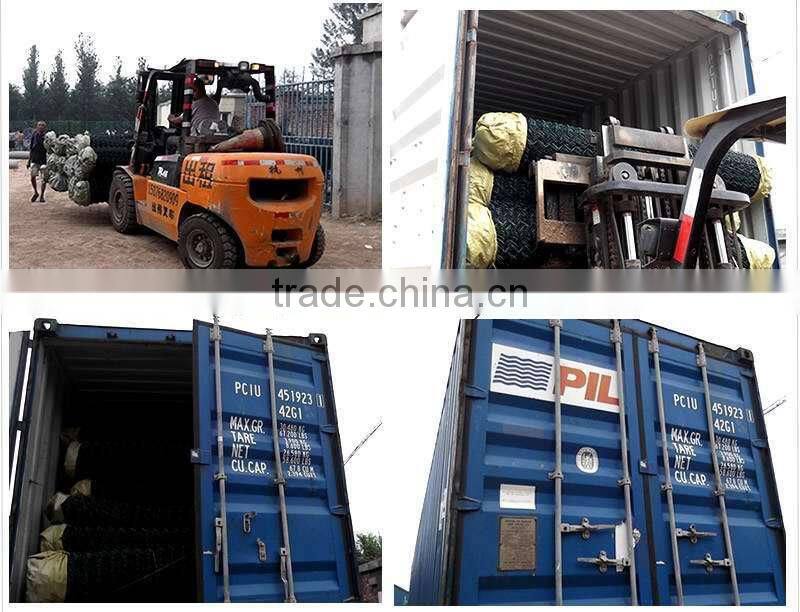 football playground pvc coated/plastic chain link fence