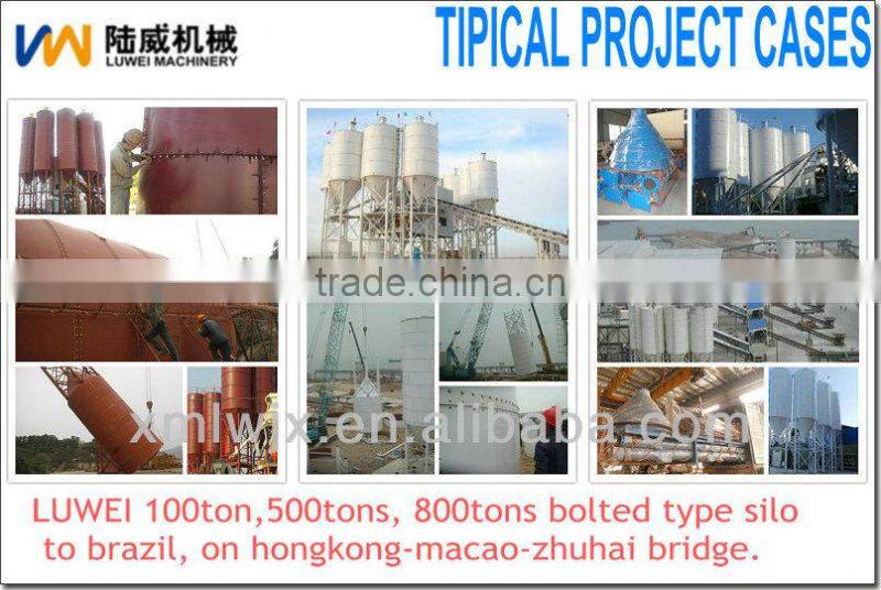 Steel Material and New Condition flat/conical bottom silo
