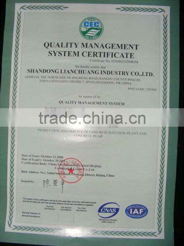 Ready trailer concrete pump