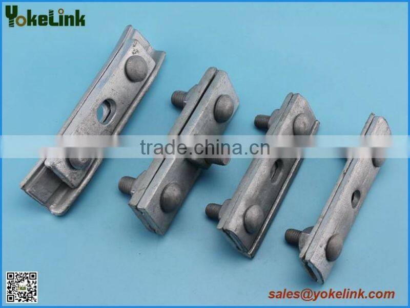 Hot dip galvanized suspension guy wire clamp
