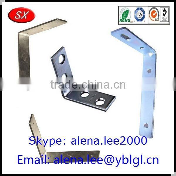 Customized Various types metal adjustable galvanized angle bracket ISO/SGS Passed