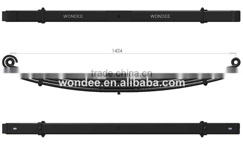 Heavy Duty 70x20 Truck Suspension Volvo Truck Parabolic Spring Leaf