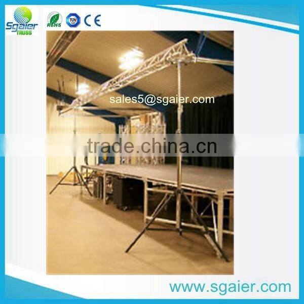 6m Wide Crank Triangular Trussing Mobile DJ Lighting Truss System