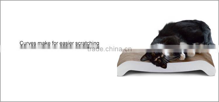 Tough wooden cute cardboard suitcase cat toy