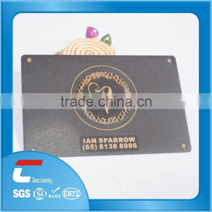 matte stainless steel business card with nice printing / custom stainless steel business card