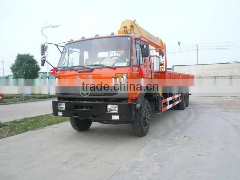 6x4 Dongfeng truck mounted telescopic crane