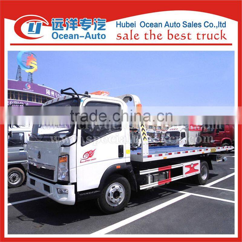 SINOTRUK HOWO 4X2 4ton pulling weight tow truck dimensions