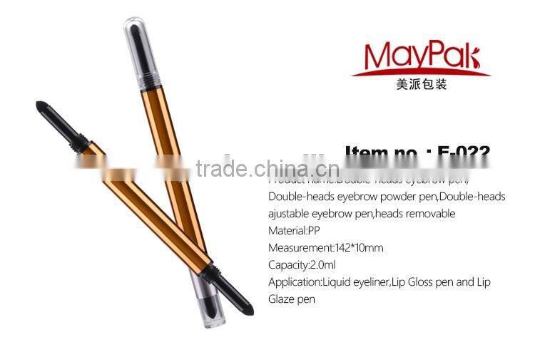 2ml liquid eyeliner pen PP eyebrow pen eye powder pen