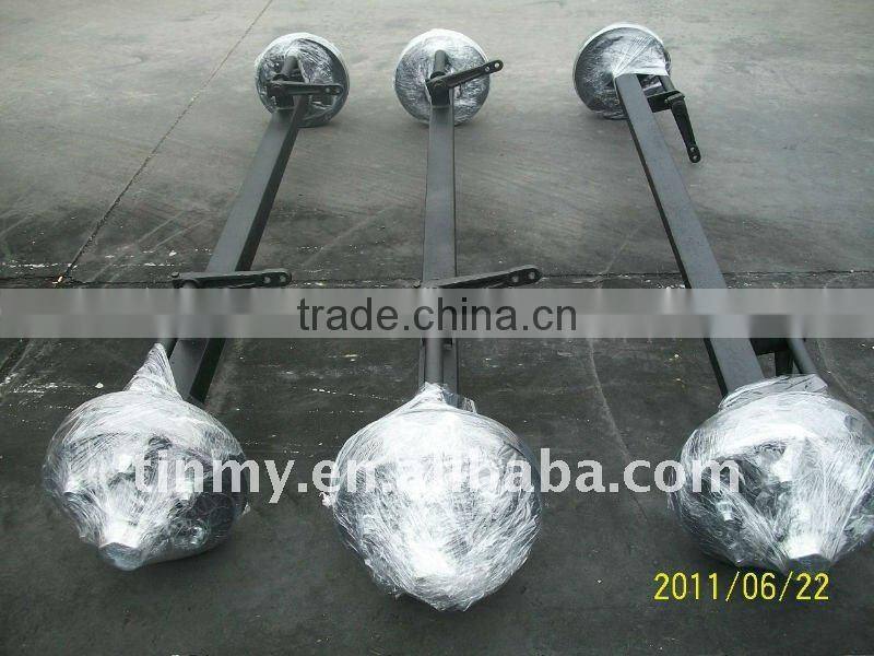 Stub axle assembly with Hubs