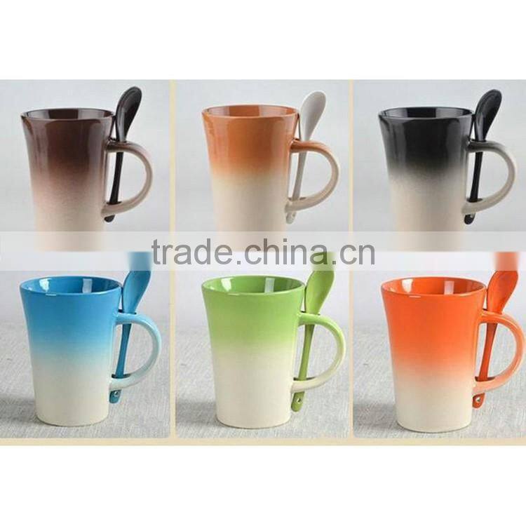 New 2016 product idea Gradient color custom coffee mug products made in china