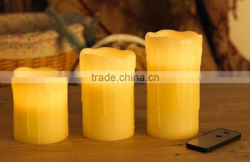 LED flameless candle for Christmas decoration Christmas candle led christmas wax candle