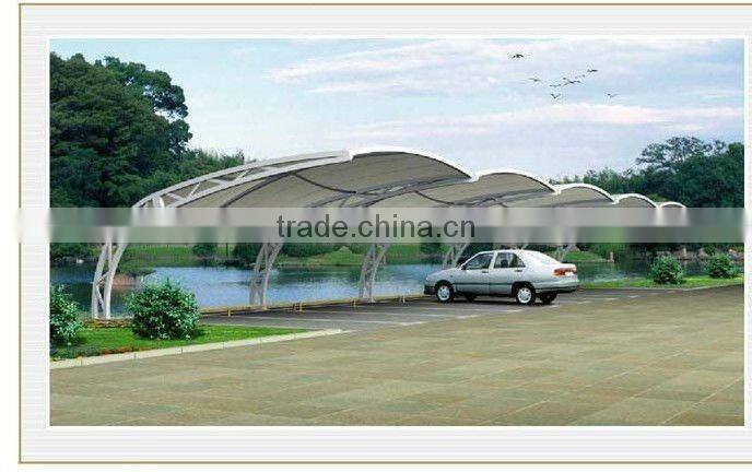 Anti-snow prefab light steel structure movable PC Car canopy